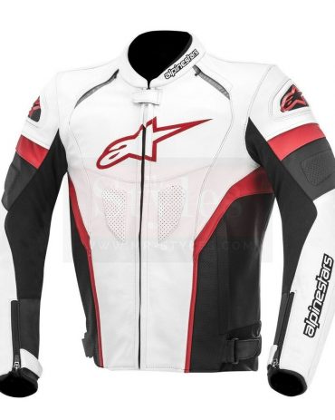GP Plus R Perforated Motorcycle Leather Jacket-Alpinestars MotoGp Jackets Free Shipping