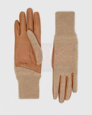 Burberry Cashmere Lined Lambskin Gloves
