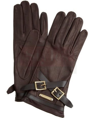 Burberry Fur Lined Deerskin Gloves Fashion Collection Free Shipping