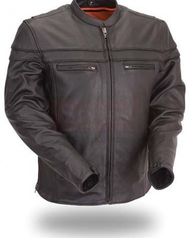 Sporty Scooter Mens Motorcycle Leather Jackets