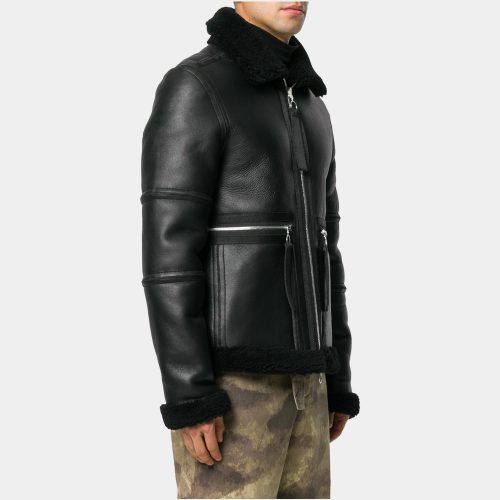 Black Tan Leather Jacket Mens Fashion Collection Free Shipping