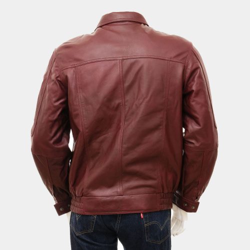 Brown Leather Biker Jackets Fashion Collection Free Shipping