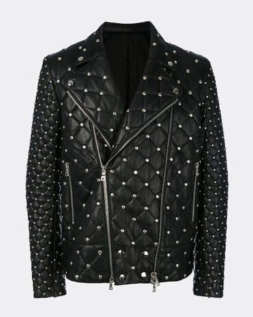 Black Fashion Biker Mens Leather Jacket