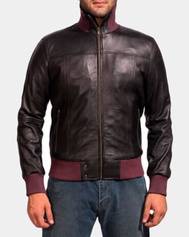 Cafe Racer Classic Cult Waxed Brown Celebrities Leather Jackets Celebrities Leather Jackets Free Shipping
