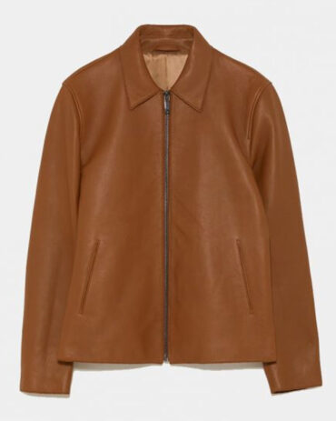 Brown Fashion Real Leather Jacket Mens