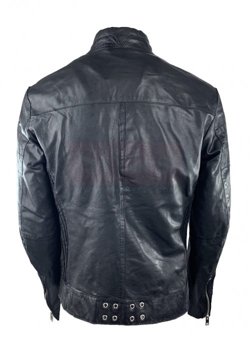 Diesel L-Tod Men’s Small Leather Jacket Fashion Collection Free Shipping