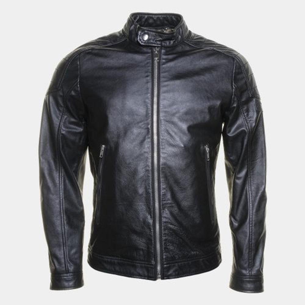 High Quality Black Diesel L-Monike Leather Jacket | Mr-Styles