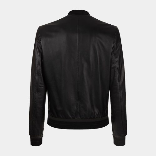 Dolce & Gabbana Leather Bomber Jacket Fashion Collection Free Shipping