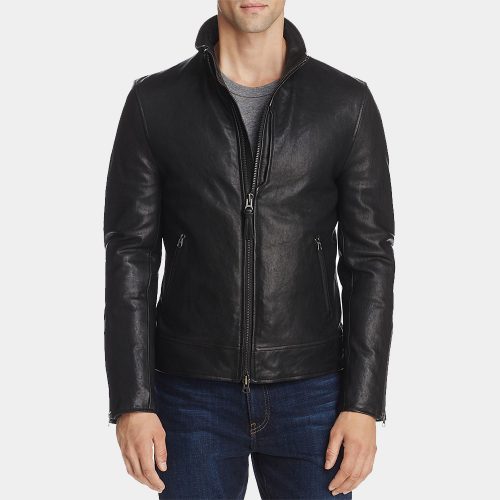 Dolce & Gabbana Quilted Leather Bomber Jacket Fashion Collection Free Shipping