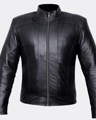 Genuine Custom Mens Black Light Leather Jackets Fashion Collection Free Shipping