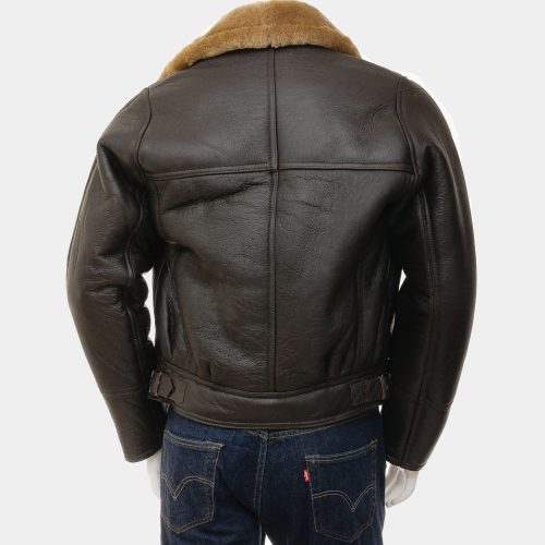 Crossover Brown Aviator Leather Biker Jacket Mens Fashion Collection Free Shipping