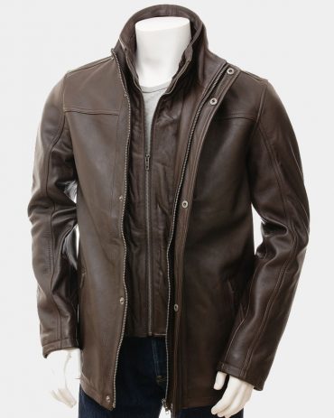 Men's Brown Leather Jacket