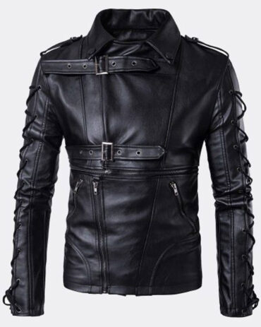 Mens Slim Fit Motorcycle Mens Leather Jacket