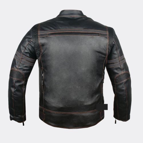 Mercury Highly Vented Men’s Motorcycle Leather Jacket with Armor Cow Hide MotoGp Jackets Free Shipping