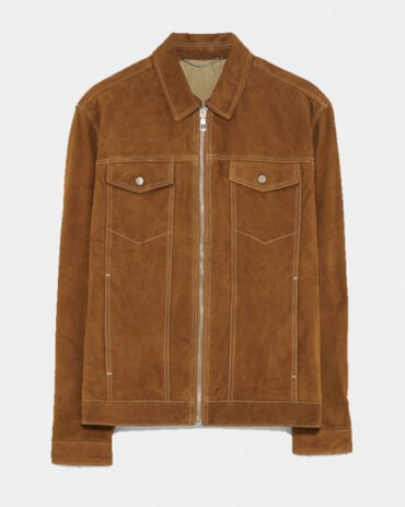 Men Leather Jacket Brown