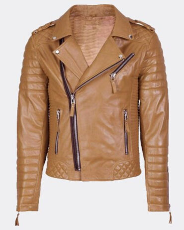 Biker Tan Leather Jackets