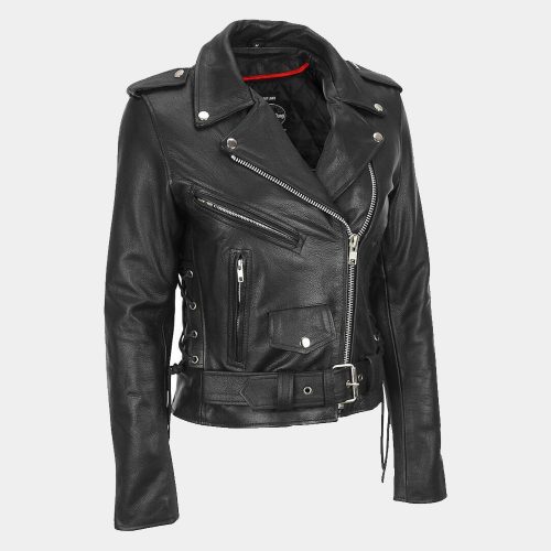 Leather Classic asymmetrical Cycle Jacket MotoGp Jackets Free Shipping