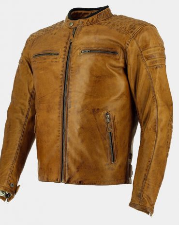 Brown Leather Motorcycle Jacket