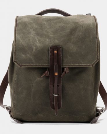 Saddlebackleather Simple-Waxed-Canvas-Backpack Bags Free Shipping