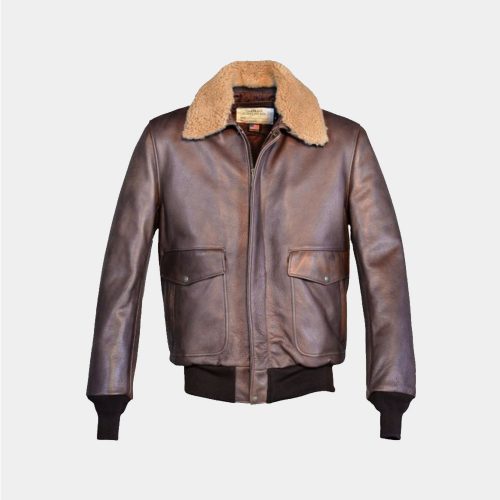 Schott Nyc Leather Bomber Jacket Fashion Collection Free Shipping