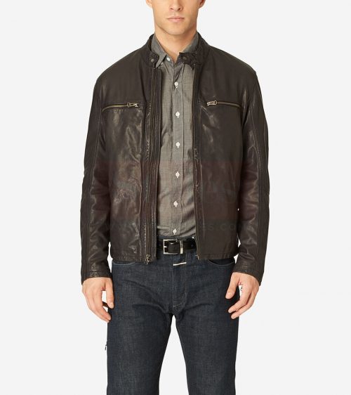 Cole Haan Vintage Leather Jacket Fashion Collection Free Shipping