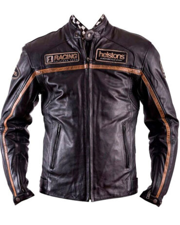 Moto Style Heston Daytona Leather Motorcycle Jacket MotoGp Jackets Free Shipping