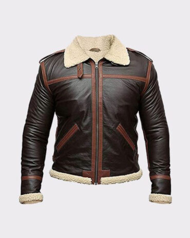 Shearling Bomber Leather Jacket