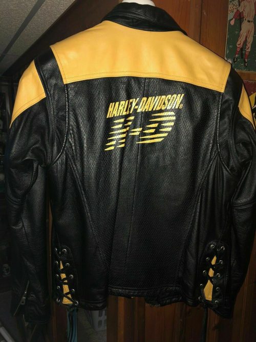 Harley Davidson Men Leather Reflective Riders Jacket MotoGp Jackets Free Shipping