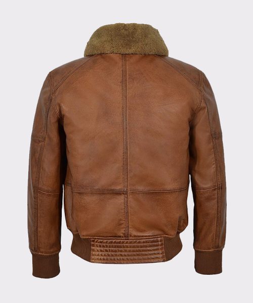 Men’s Air Force Fur Collar Shearling Leather Bomber Jacket Fashion Jackets Free Shipping