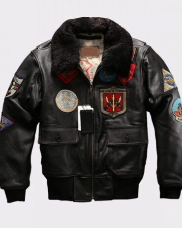 Shearling Bomber Leather Jacket