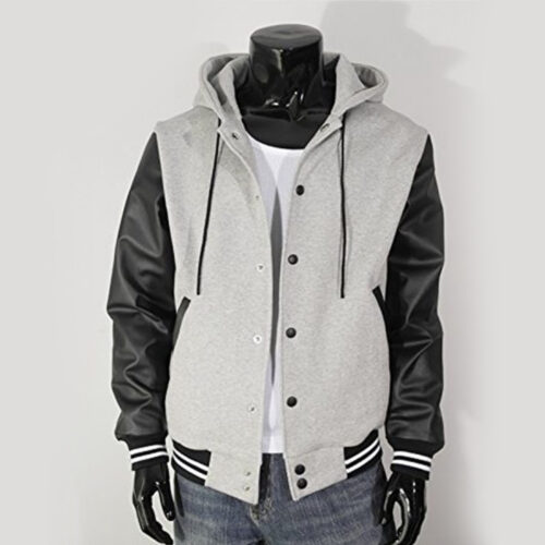 Men’s Hoodie Faux Cotton Sheepskin Leather Bomber Jacket Fashion Jackets Free Shipping