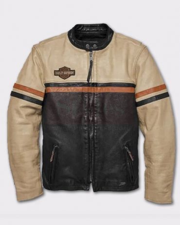 Harley Davidson Men’s High-Quality Racing Leather Jacket Fashion Jackets Free Shipping