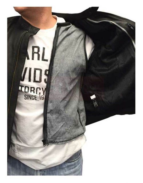 Redline Men’s Touring Leather Motorcycle Jacket w/ Gator Lining Fashion Collection Free Shipping