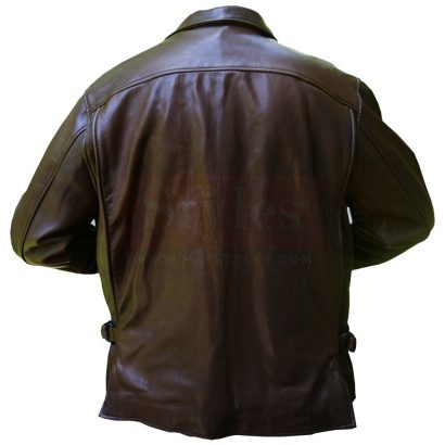 Brown Indy Leather Jacket Fashion Collection Free Shipping
