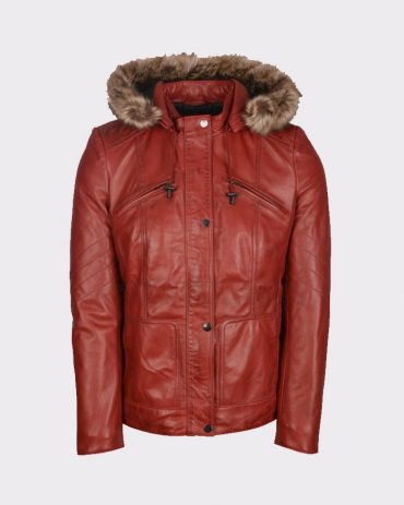 Hooded Winter Styles Leather Bomber Jacket Women