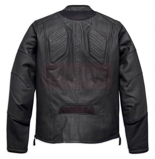 Harley-Davidson Men’s FXRG Perforated Slim Fit Leather Jacket Fashion Collection Free Shipping