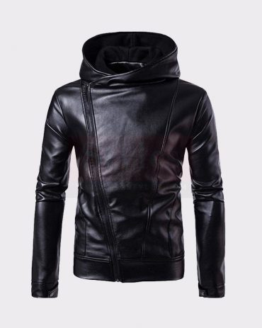 Men Bomber Leather Jacket Autumn & Winter Biker Motorcycle Warm Coat