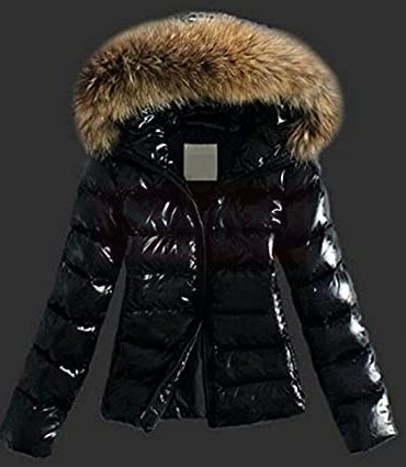 Women’s Black Shiny Puffer Coat Puffer Jackets Free Shipping