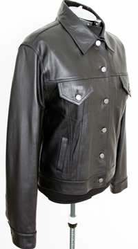 Women’s Black Leather Western Jacket Western Jacket Free Shipping