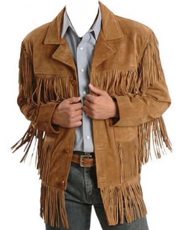 Slim Fit Leather Western Jacket For Men’s Western Jacket Free Shipping