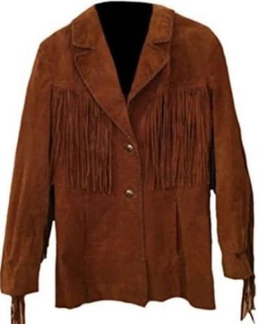 Eagle Beads Western Cowboy Suede Leather Jacket