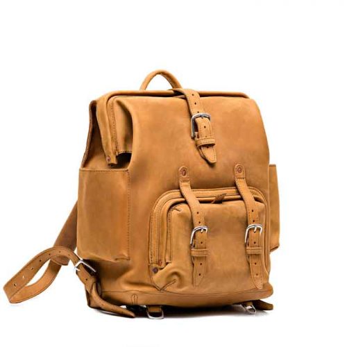 New Stylish Look Big Mouth Leather Backpack Bags Free Shipping