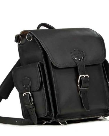 Women’s Squared Full Grain Leather Backpack Bags Free Shipping