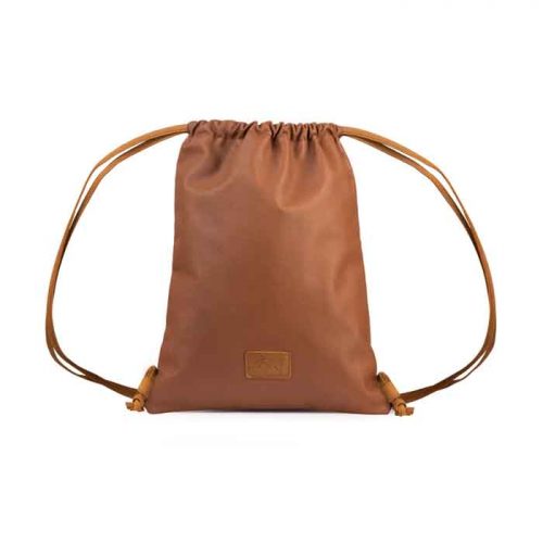 Brown Leather Drawstring Backpack For Women’s Bags Free Shipping
