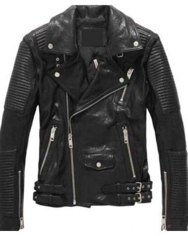 Black New Fashion Leather Jacket Fashion Jackets Free Shipping