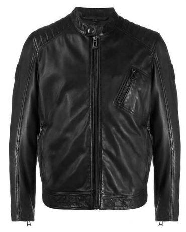 Buy Black Cool Leather Jacket For Men's