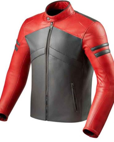 Ledersoul Present Premium Quality Men Race Fit Motorbike Leather Jacket