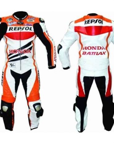 HONDA REPSOL SPORTS MOTORBIKE LEATHER SUIT
