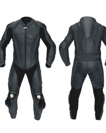 Full Black MotoGP Motorbike Leather Suit