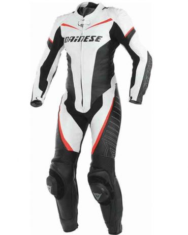 WOMEN'S MOTORBIKE COWHIDE LEATHER ARMOURED SUIT